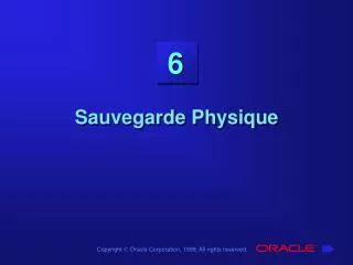 sauvegarde physique