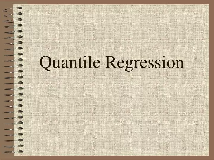 quantile regression
