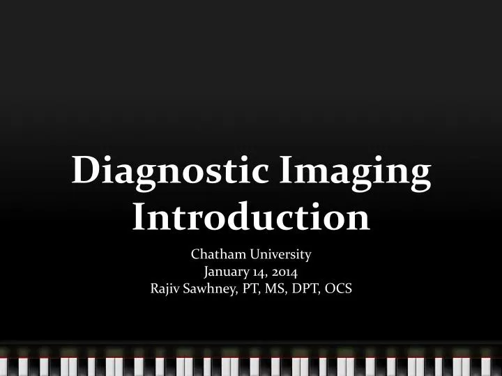 diagnostic imaging introduction