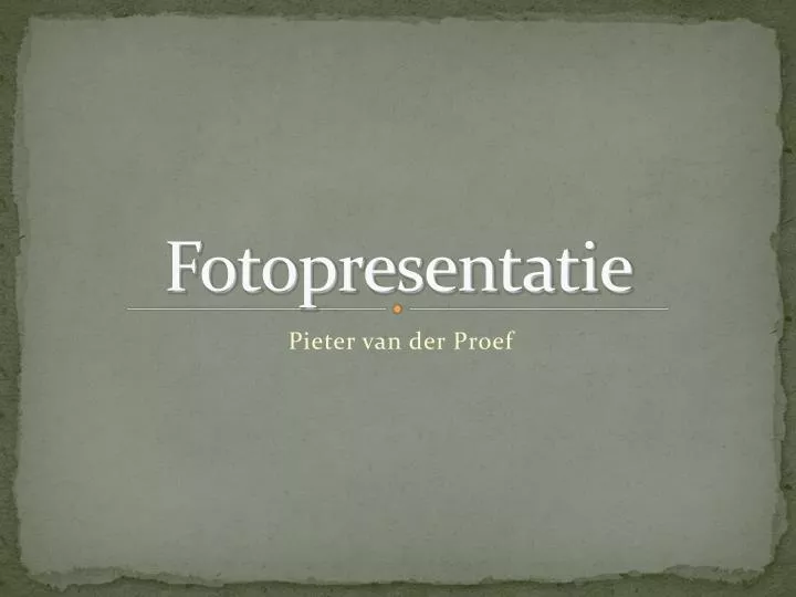 fotopresentatie