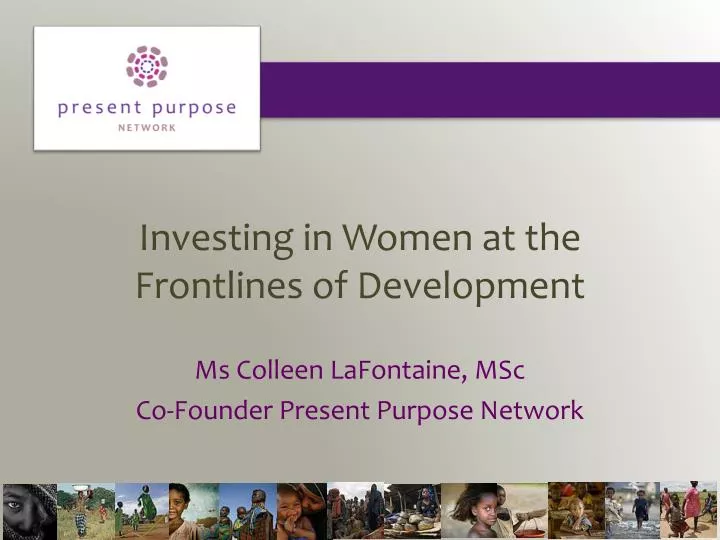 investing in women at the frontlines of development