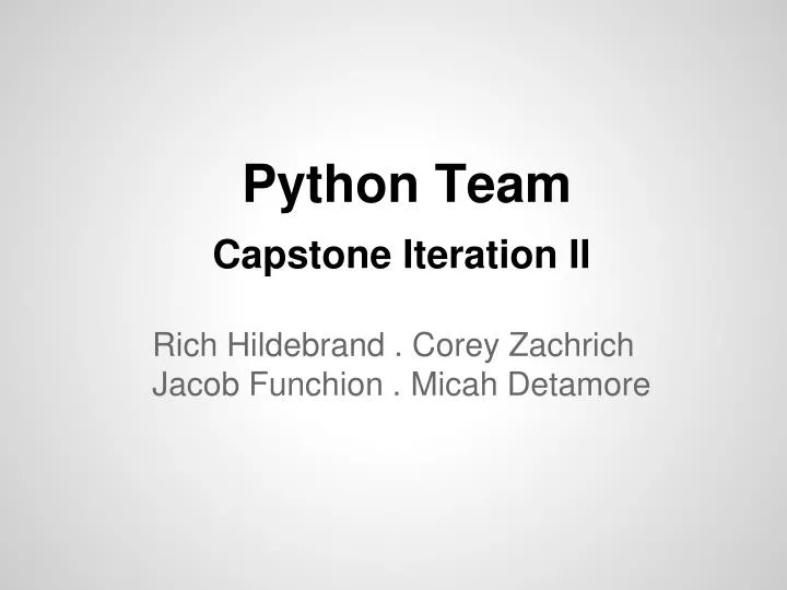 python team