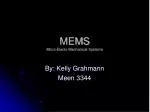 MEMS Micro-Electo-Mechanical Systems - slide 1