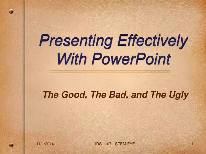 presenting effectively with powerpoint