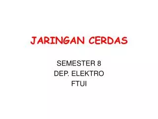 jaringan cerdas