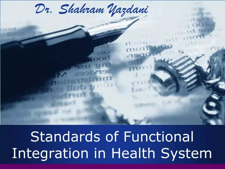 standards of functional integration in health system
