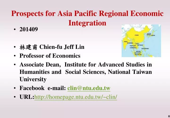 prospects for asia pacific regional economic integration