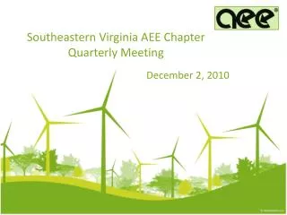 Southeastern Virginia AEE Chapter Quarterly Meeting