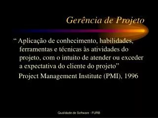 ger ncia de projeto