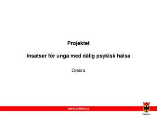 projektet insatser f r unga med d lig psykisk h lsa