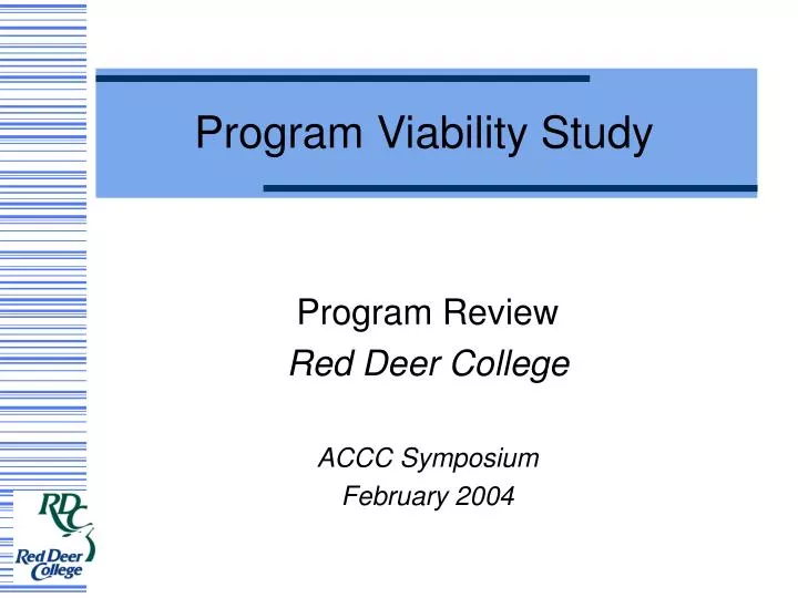 program viability study