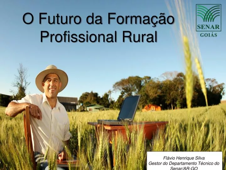 o futuro da forma o profissional rural