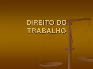 direito do trabalho
