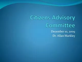 Citizens Advisory Committee