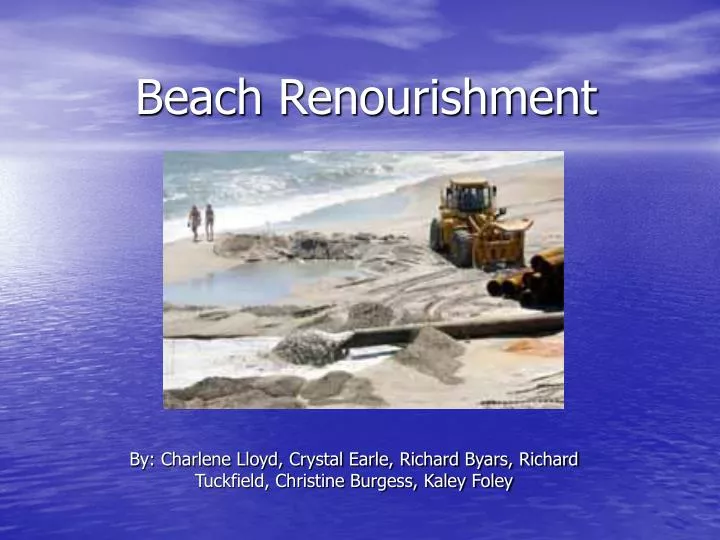 beach renourishment