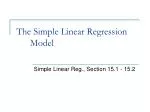 The Simple Linear Regression Model - slide 1