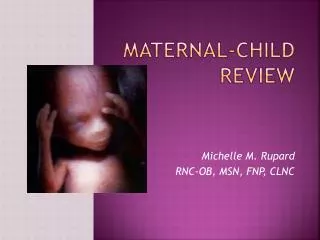 Maternal-Child Review