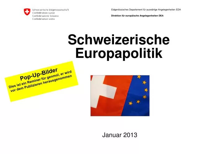 schweizerische europapolitik
