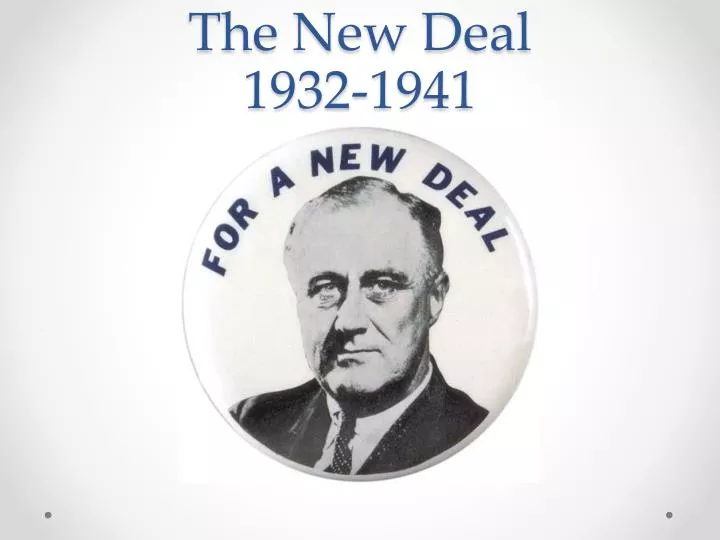 the new deal 1932 1941