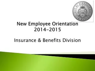 New Employee Orientation 2014-2015