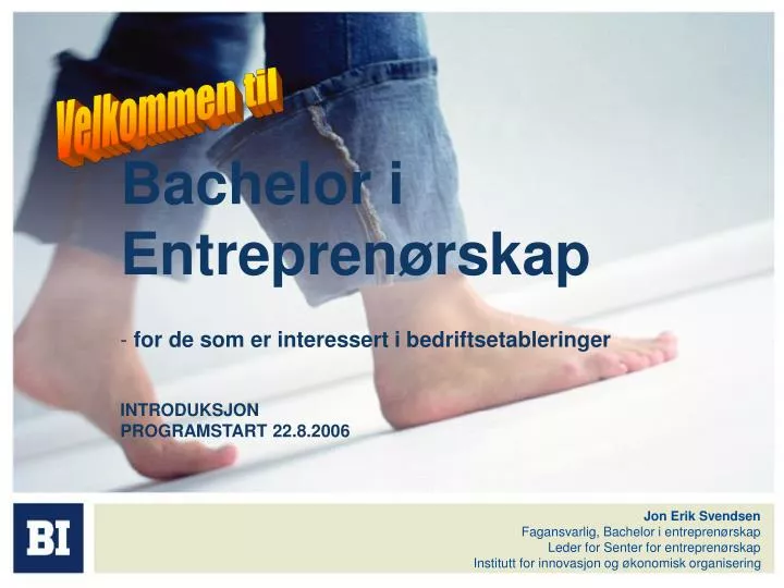 bachelor i entrepren rskap