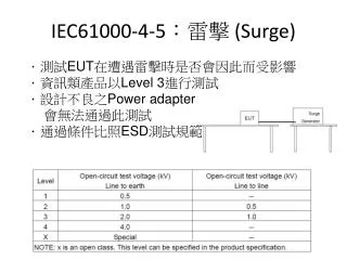 iec61000 4 5 surge