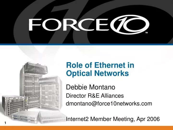 role of ethernet in optical networks