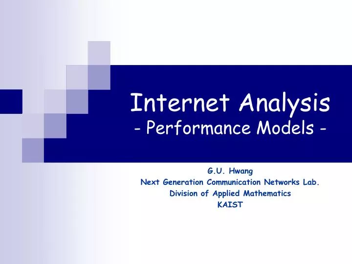 internet analysis performance models