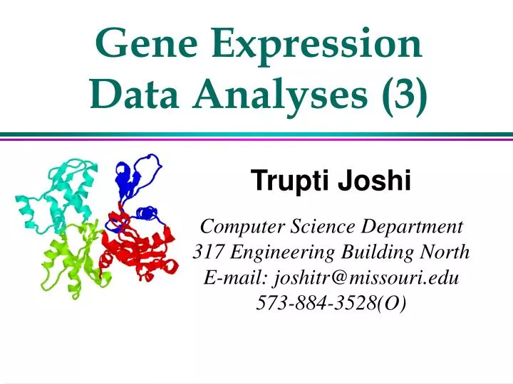 gene expression data analyses 3