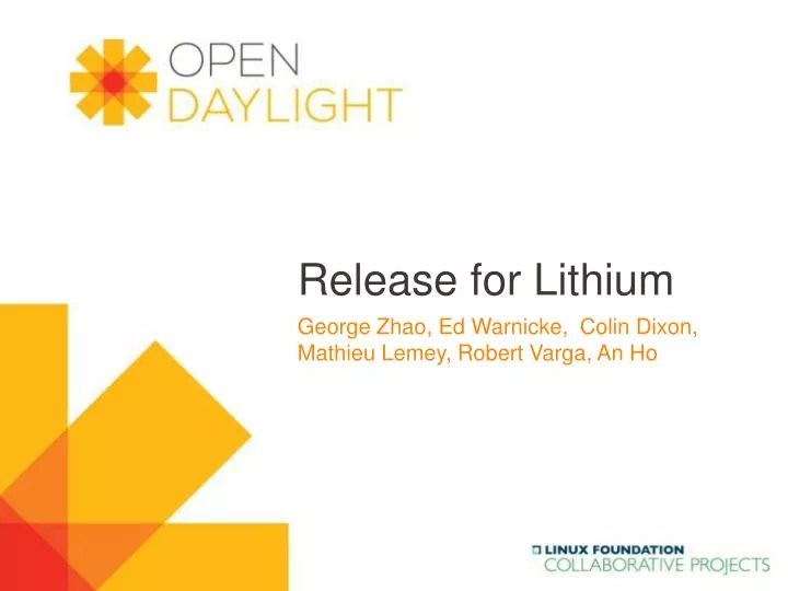 release for lithium