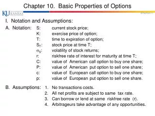 Chapter 10. Basic Properties of Options