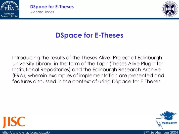 dspace for e theses