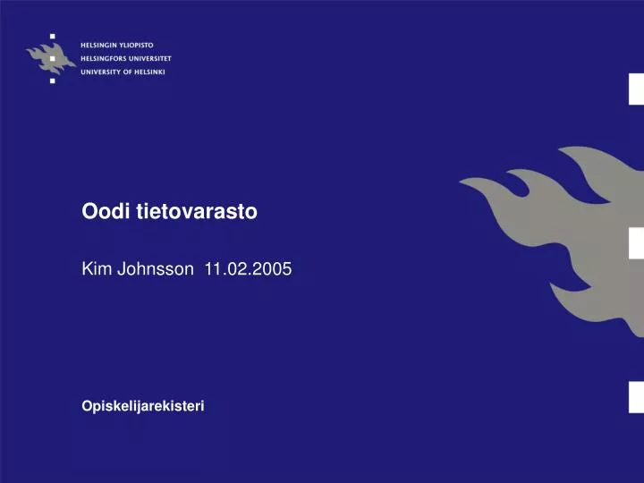 oodi tietovarasto