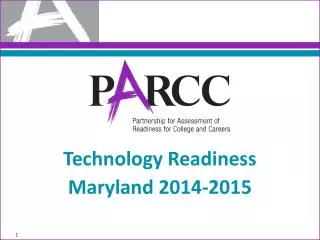 Technology Readiness Maryland 2014-2015