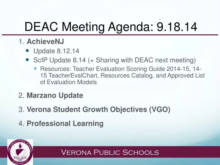 deac meeting agenda 9 18 14