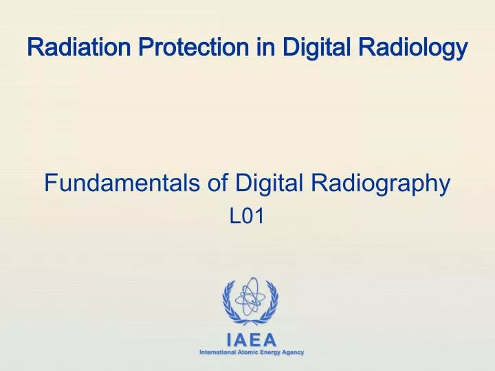 radiation protection in digital radiology