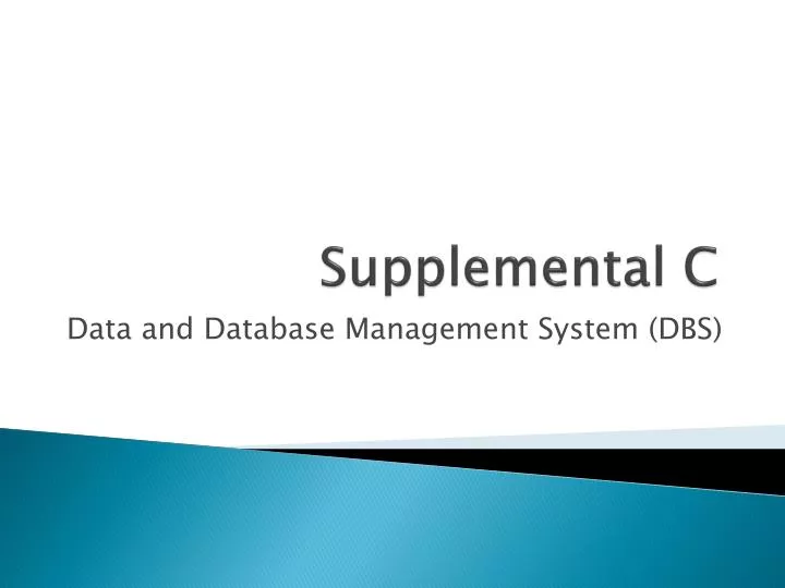 supplemental c