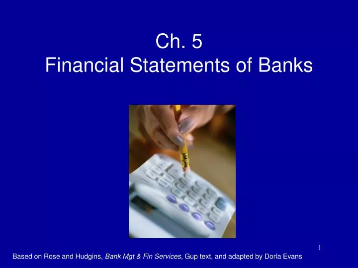 ch 5 financial statements of banks