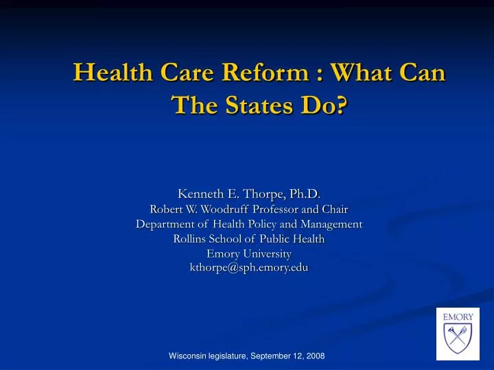 health care reform what can the states do