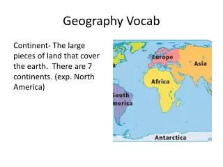 Geography Vocab