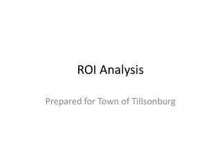 ROI Analysis