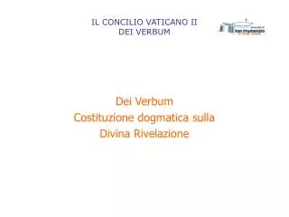 il concilio vaticano ii dei verbum