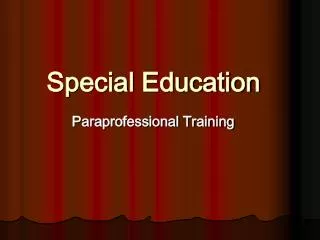 Special Education