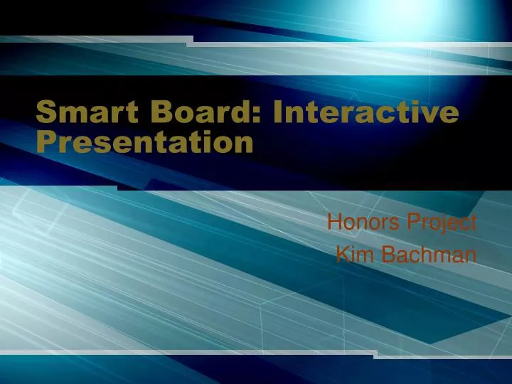 smart board interactive presentation
