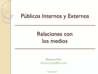 p blicos internos y externos