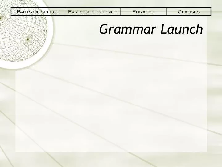 grammar launch