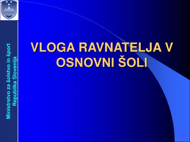 vloga ravnatelja v osnovni oli