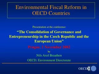 Environmental Fiscal Reform in OECD Countries