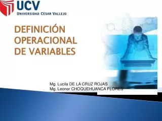 definici n operacional de variables