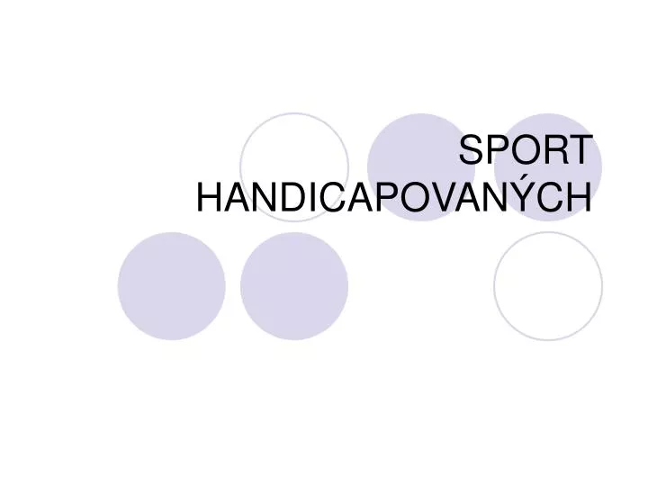 sport handicapovan ch